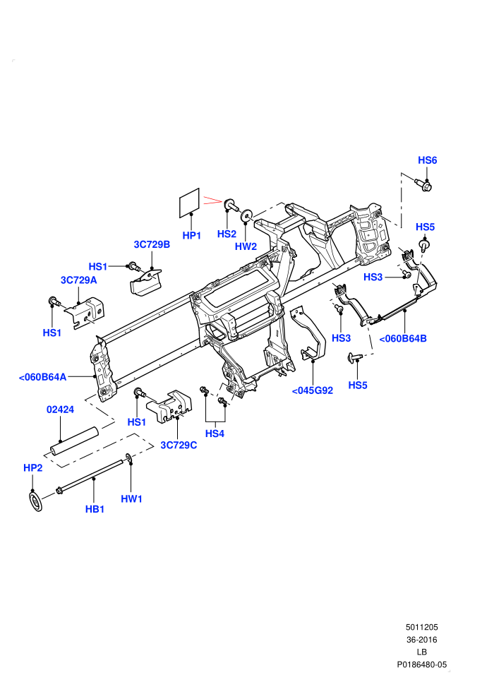Instrument Panel (Internal Components,Upper)