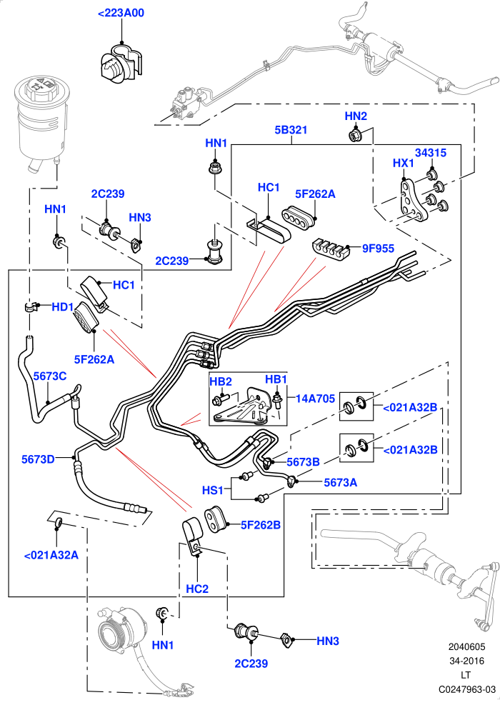 Active Anti-Roll Bar System (3.6L V8 32V DOHC EFi Diesel Lion,With Roll Stability Control)(ARC Pipes,Front)((V)TO9A999999 (V)FROM7A000001)