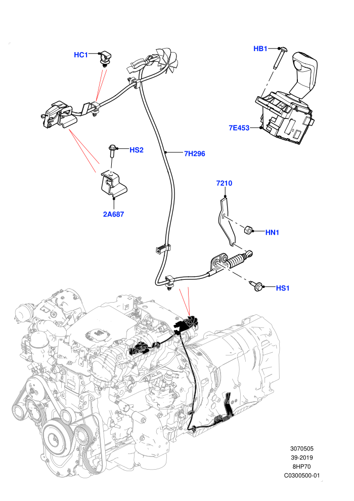 Gear Change-Automatic Transmission (2.0L I4 DSL HIGH DOHC AJ200,8 Speed Auto Trans ZF 8HP70 4WD)(Nitra Plant Build)