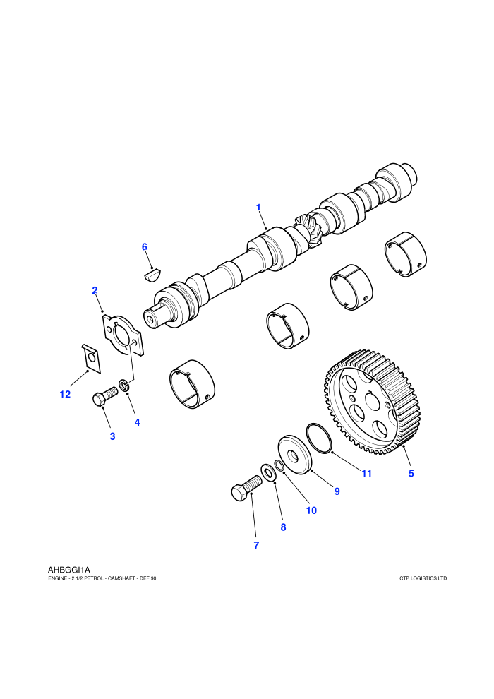 Camshaft (2.5L 4 Cyl NA L/R Diesel)