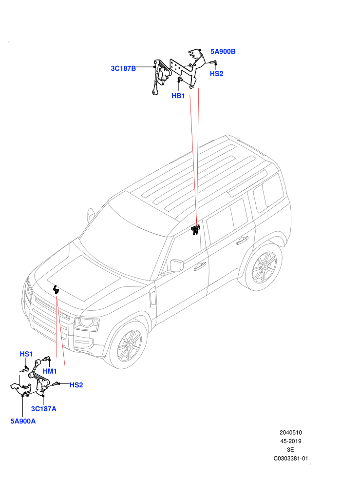 Air Suspension Controls/Electrics (With Standard Duty Coil Spring Susp)