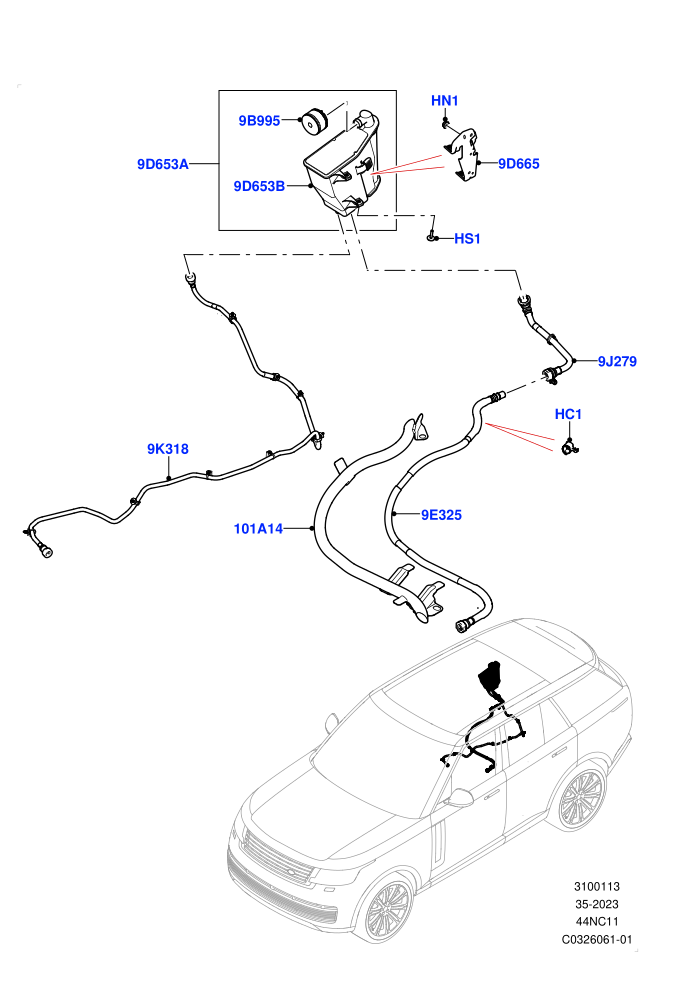 Carbon Canister (4.4L V8 Turbo Petrol(NC11),Fuel Tank-Petrol W/O Leak Detection,Pet Tank W/O Leak Det - Std Filter)((V)FROMRA000001)