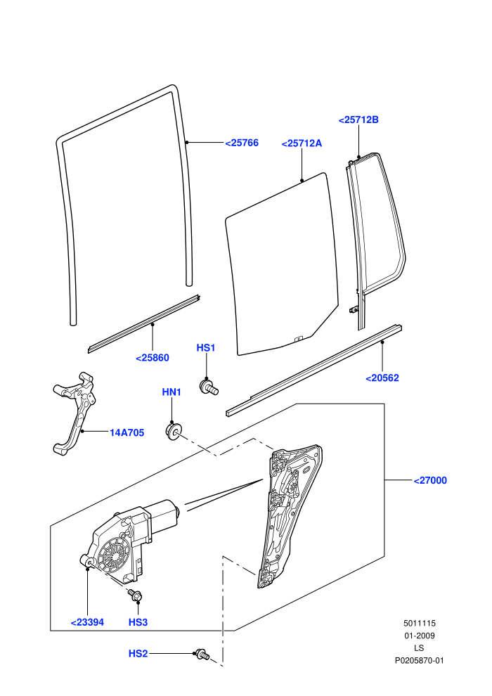 Rear Door Glass And Window Controls ((V)FROMAA000001)