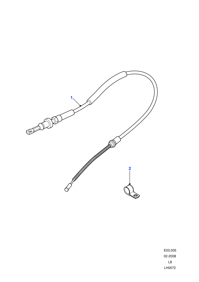 Handbrake Cable ((V)FROM7A000001)