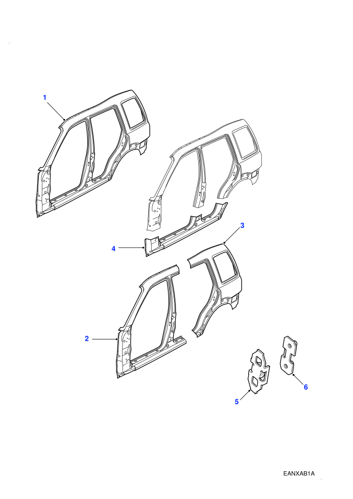 Bodyside Outer Panels (5 Door Station Wagon)