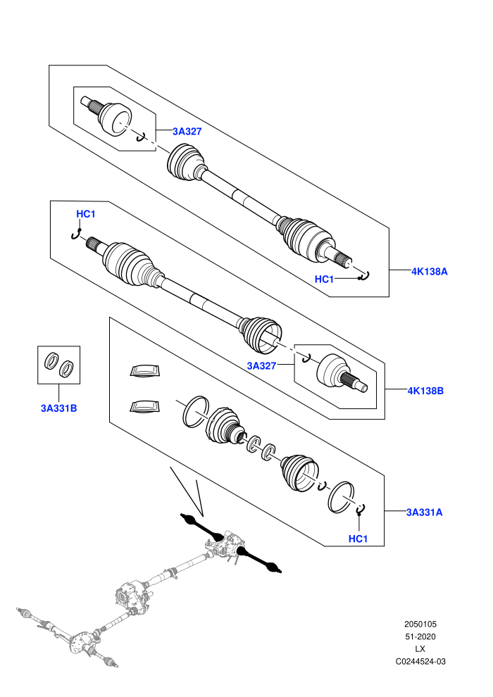 Drive Shaft - Rear Axle Drive (Driveshaft)