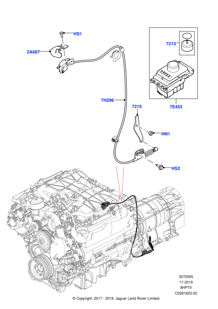 Gear Change-Automatic Transmission (5.0 Litre supercharged enhanced,5.0 Petrol AJ133 DOHC CDA,8 Speed Auto Trans ZF 8HP70 4WD)((V)FROMJA000001)