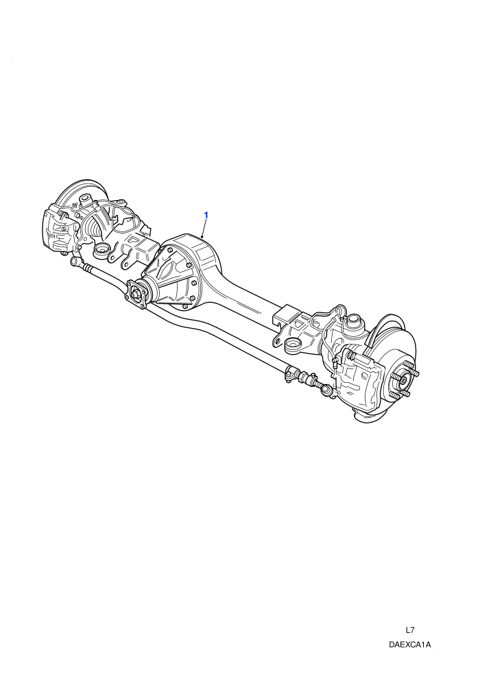 Front Axle Assembly (Less Air Suspension)