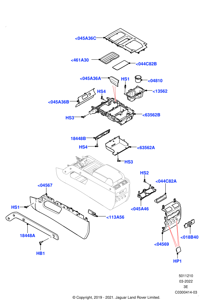 Console - Floor (Console-W/Armrest + Fridge,Full Floor Console With Armrest)(External Components)