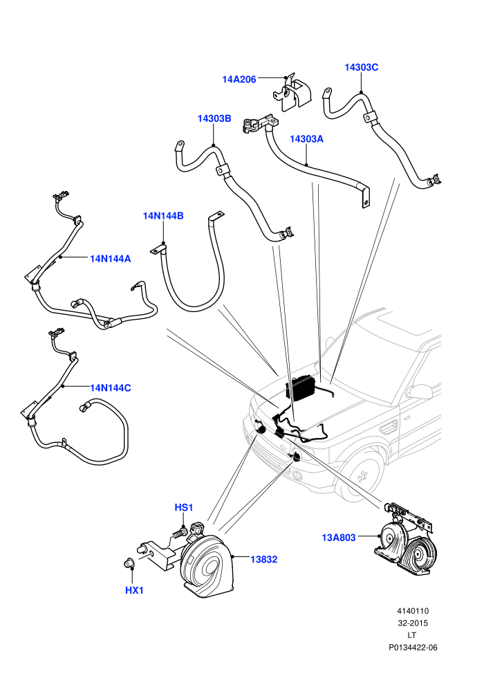 Battery Cables And Horn ((V)TO9A999999)