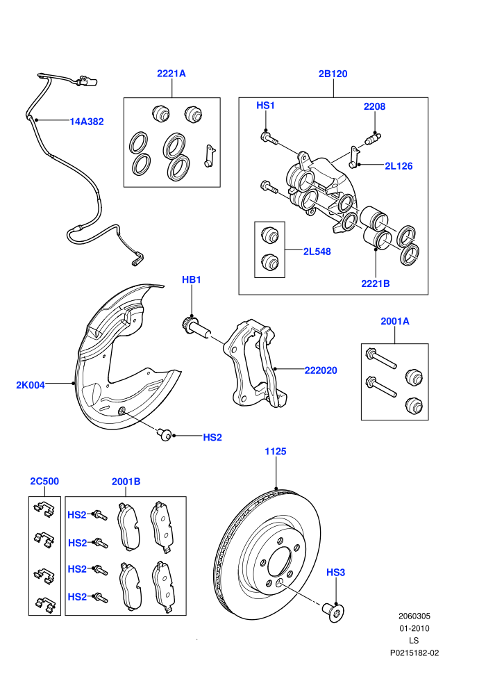 Front Brake Discs And Calipers (Cologne V6 4.0 EFI (SOHC),Lion Diesel 2.7 V6 (140KW))((V)TOCA999999 (V)FROMAA000001)