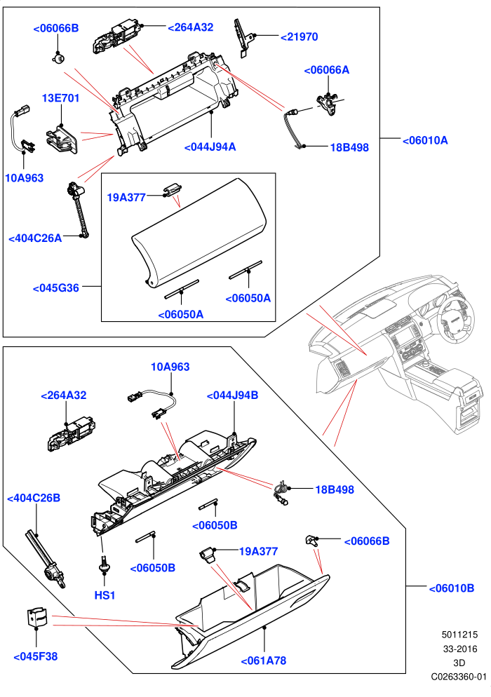 Glove Box (Solihull Plant Build)((V)FROMHA000001)