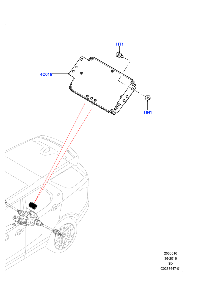Rear Axle Modules And Sensors (Electronic Locking Differential)(Nitra Plant Build)((V)FROMK2000001)