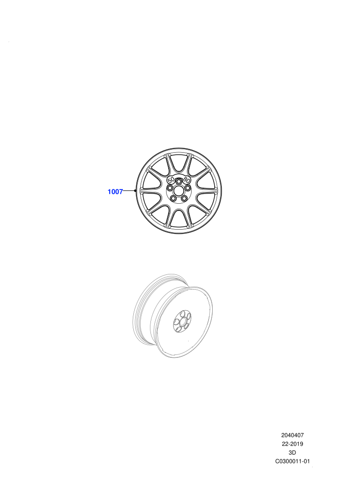 Spare Wheel (With Mini Alloy Spare Wheel,With Mini Aluminium Spare Wheel)(Nitra Plant Build)((V)FROMK2000001)