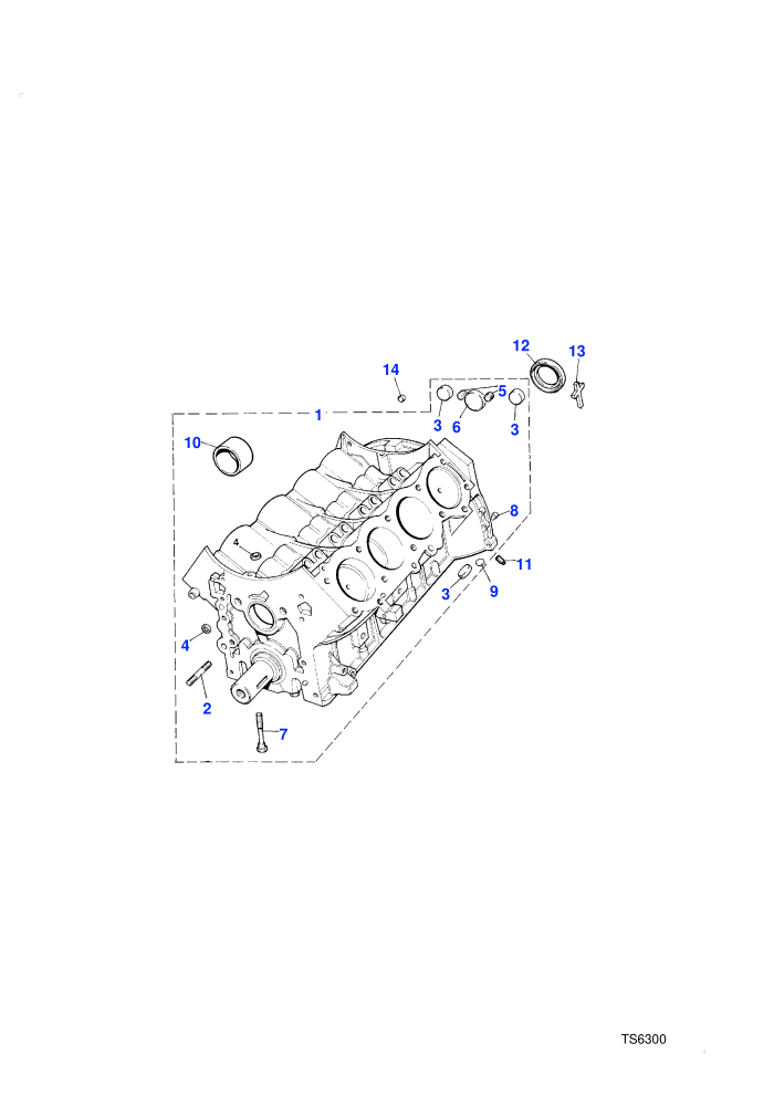 Cylinder Block (V8 Twin Carb L/R Petrol)