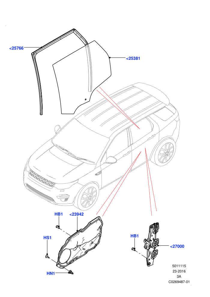Rear Door Glass And Window Controls (Itatiaia (Brazil))((V)FROMGT000001)