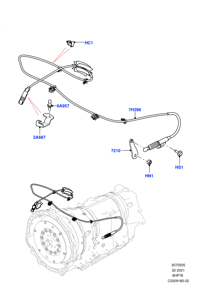 Gear Change-Automatic Transmission (3.0L AJ20D6 Diesel High,8 Speed Auto Trans ZF 8HP76)((V)FROMMA000001)