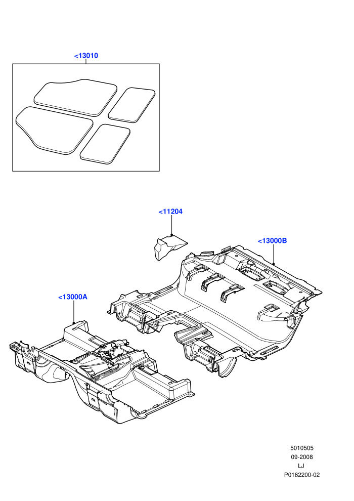 Floor Trim ((V)TO9A999999 (V)FROM7A000001)