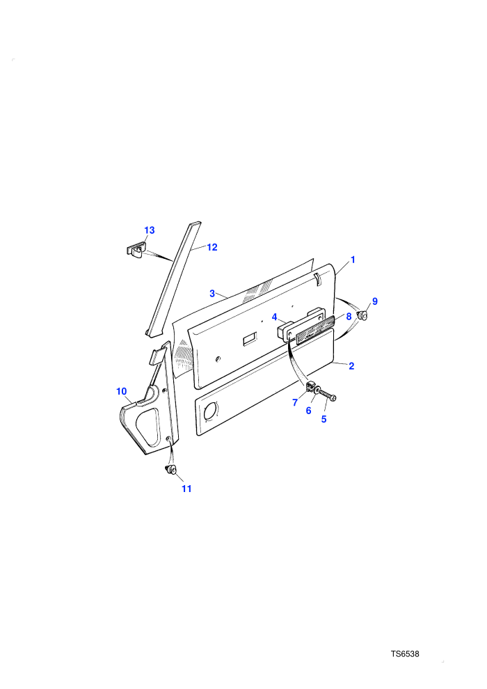 Front Door Trim (2 Door Station Wagon)((V)FROMFA351847)