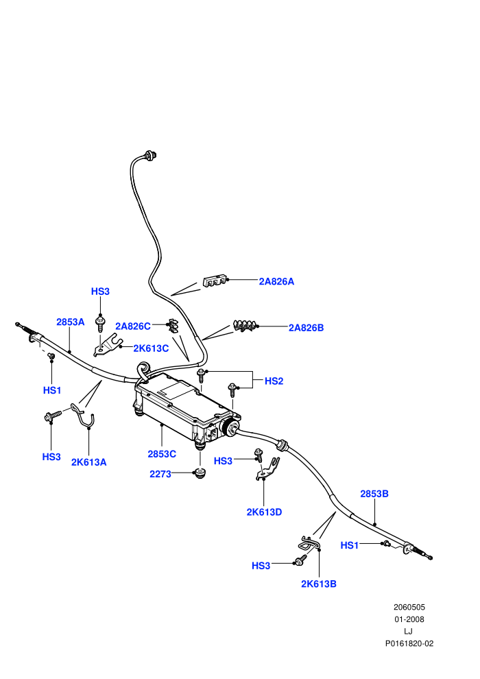 Parking Brake ((V)TO9A999999 (V)FROM7A000001)