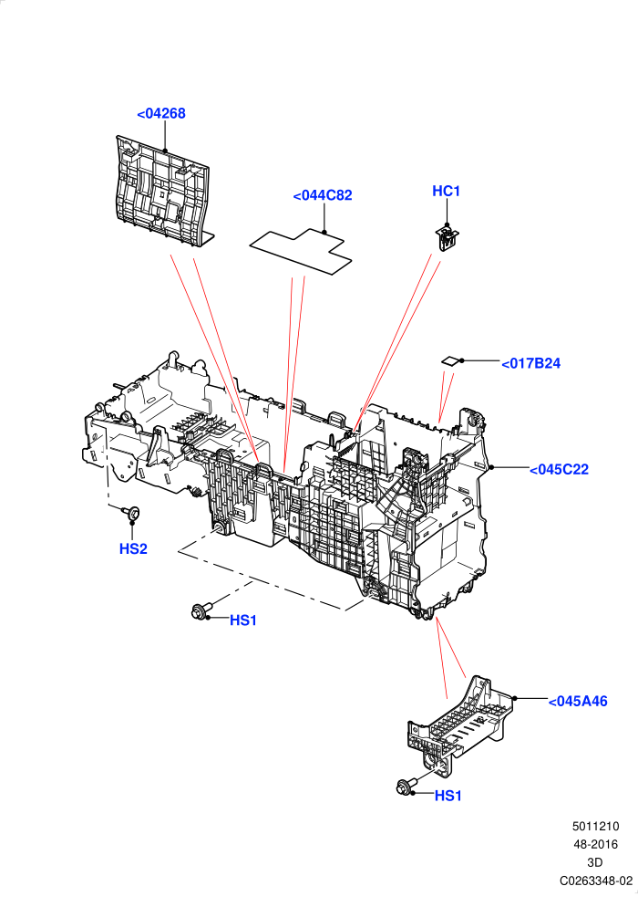 Console - Floor (Internal Components,Solihull Plant Build)((V)FROMHA000001)
