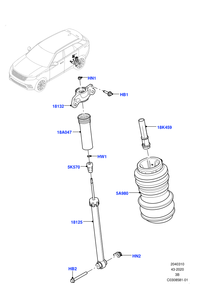 Rear Springs And Shock Absorbers (With Four Corner Air Suspension)((V)FROMMA000001)