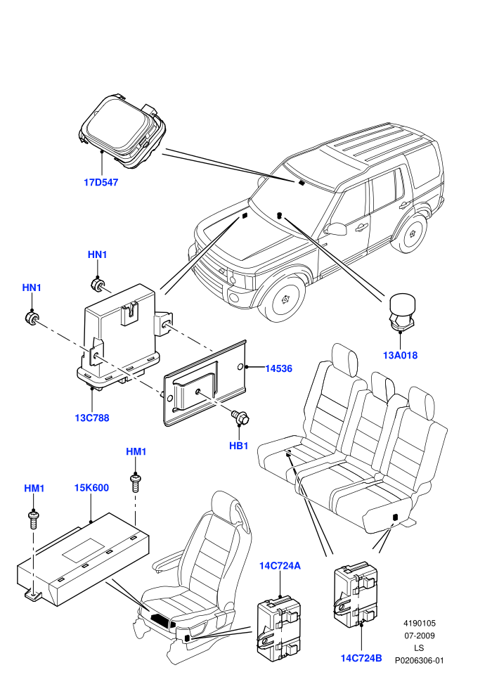 Vehicle Modules And Sensors (Passenger Compartment)((V)TODA999999 (V)FROMAA000001)