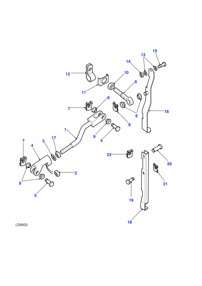 Rod Assembly-LT77S-Without Pivot