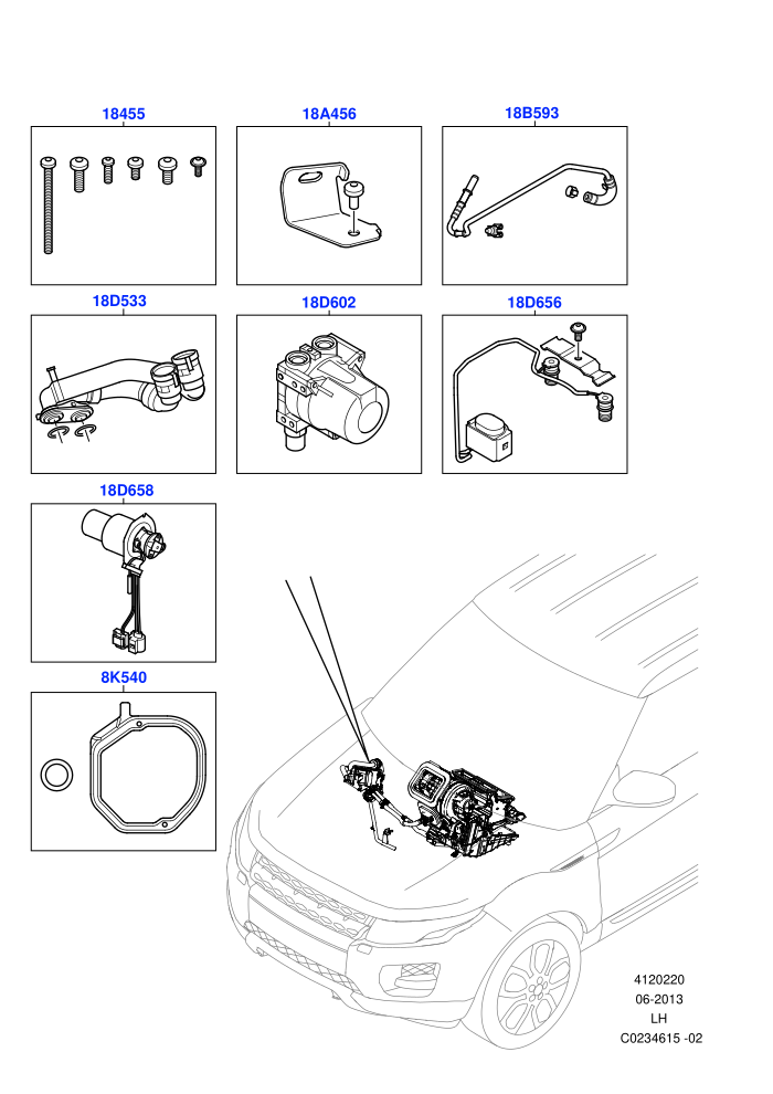 Auxiliary Fuel Fired Pre-Heater (Fuel Fired Heater With Park Heat,Fuel Heater W/Pk Heat With Remote,Halewood (UK),With Fuel Fired Heater)(Page B)