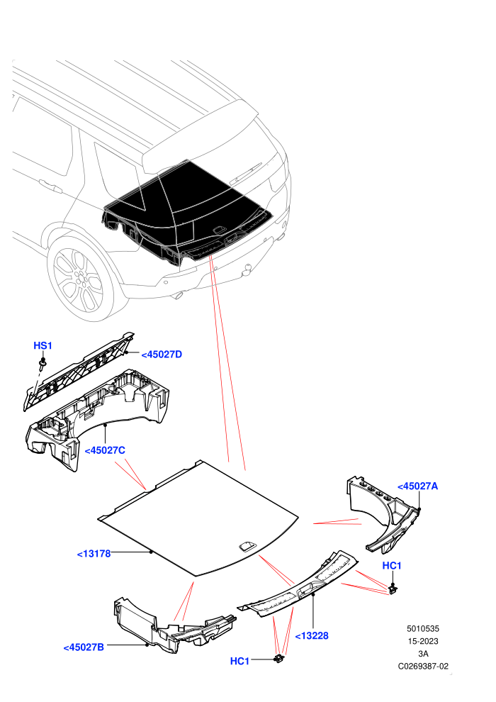 Load Compartment Trim (Itatiaia (Brazil),With 5 Seat Configuration)(Floor)((V)FROMGT000001)