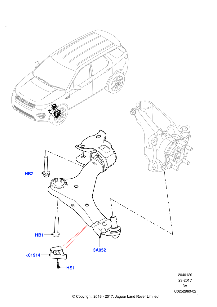 Front Suspension Arms (Halewood (UK))((V)TOKH999999)