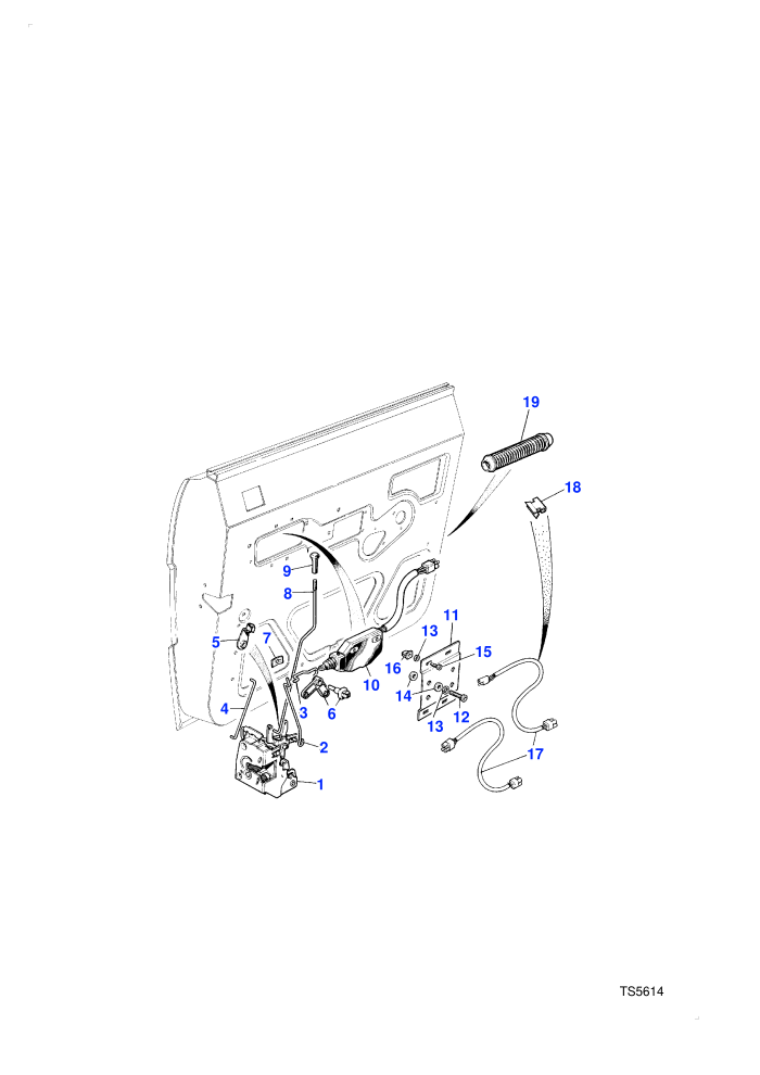 Door Locks-4 Door-Central Locking-Front (4 Door Station Wagon,With Central Locking System)