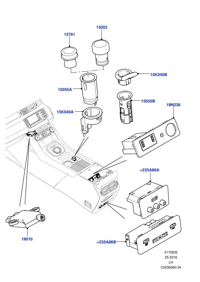 Instrument Panel Related Parts (Halewood (UK))