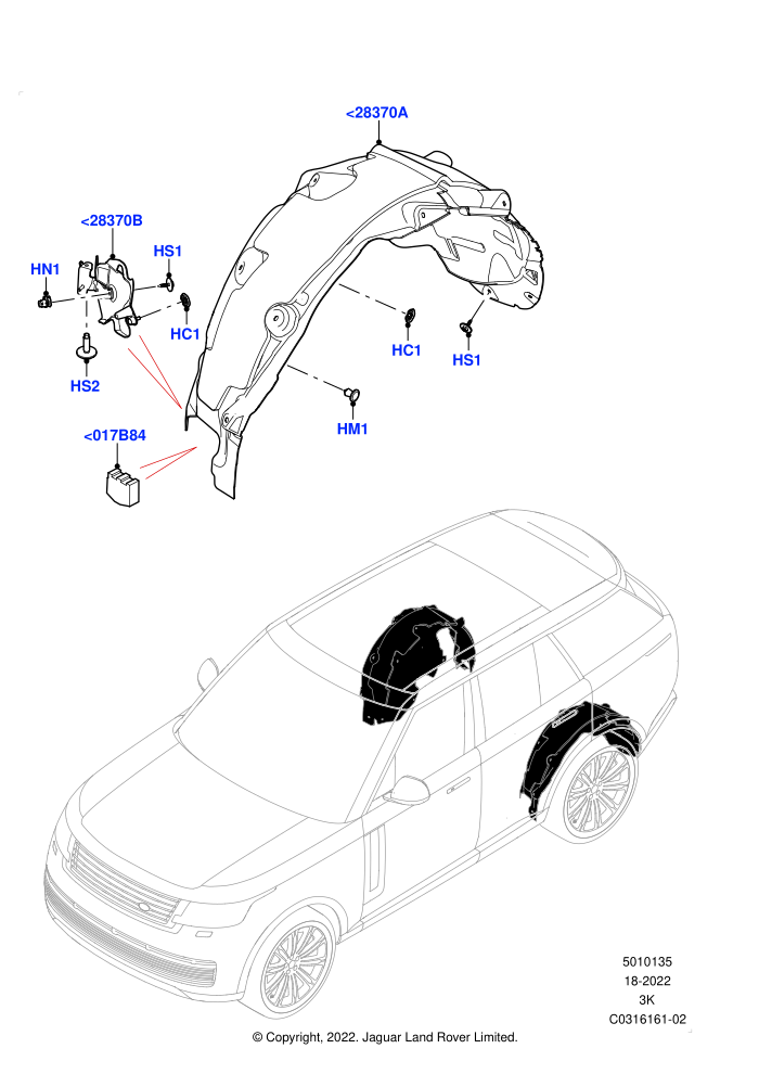Side Panels - Inner (Wheelarch)