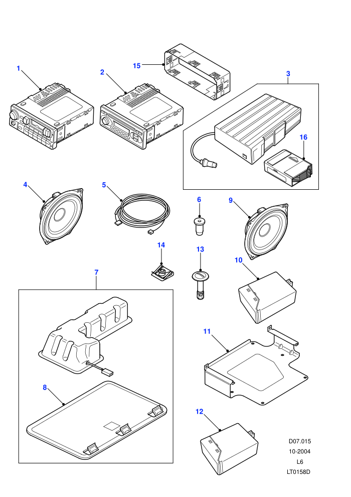 Radio Cassette & CD System ((V)FROM2A000001)