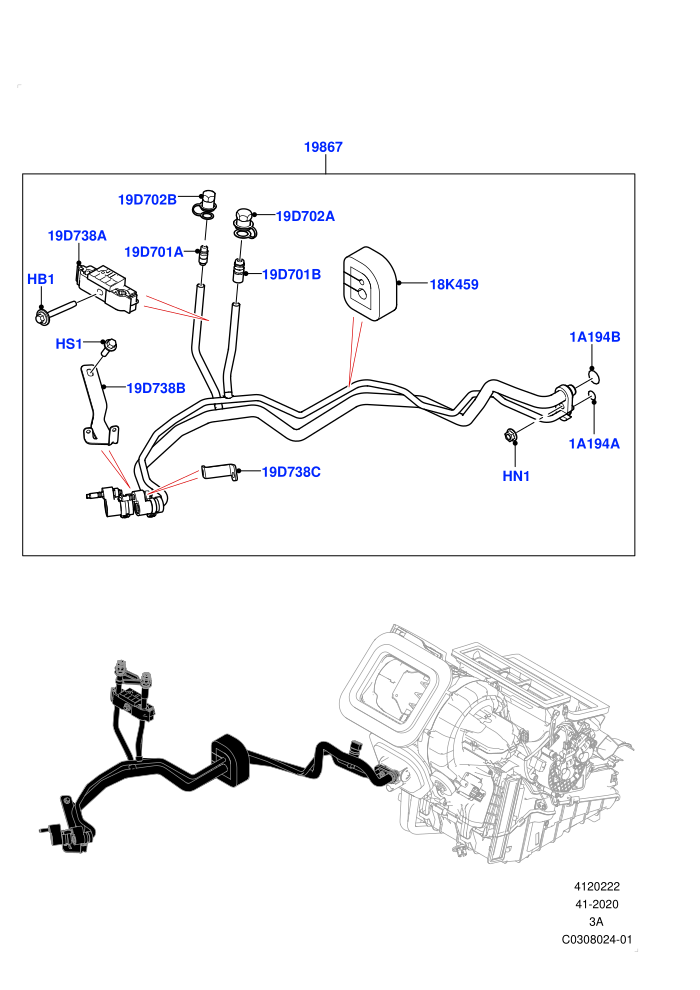 Air Conditioning System (Air Conditioning Refrigerant-R134A,Electric Engine Battery-PHEV,Halewood (UK))((V)FROMMH000001)