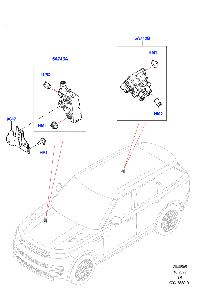 Air Suspension Compressor And Lines (Valve Assembly)