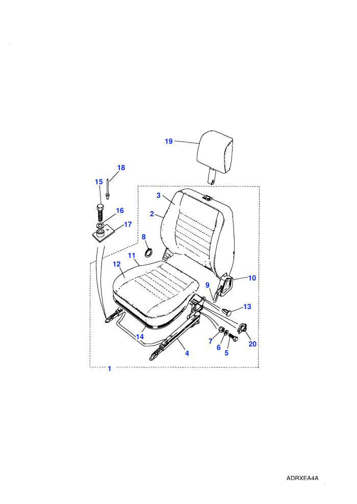 Front-With Headrestraint-From (V) AA277964 To DA314040