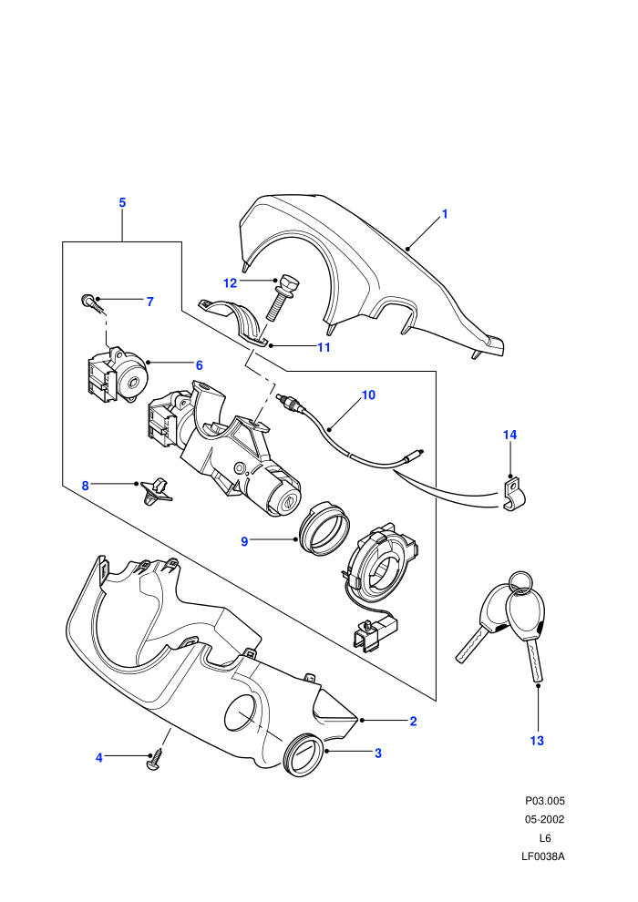 Steering Column Housing ((V)FROM1A000001)