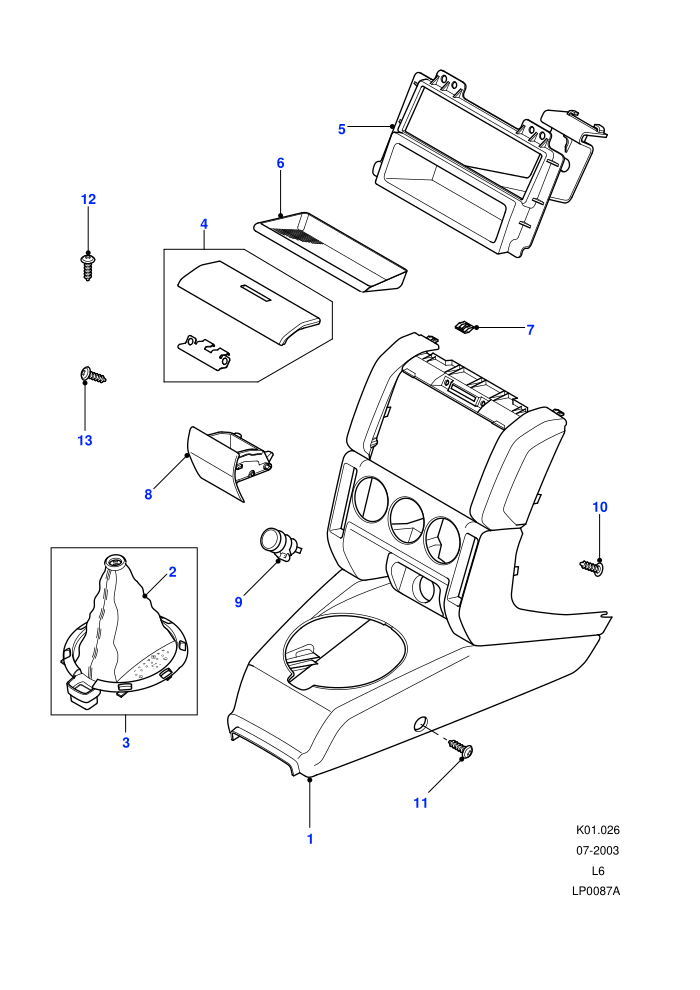 Centre Console Assembly (Automatic Transmission)((V)FROM4A000001)