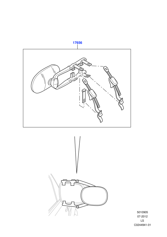 Exterior Rear View Mirror (Accessory)((V)FROMAA000001)