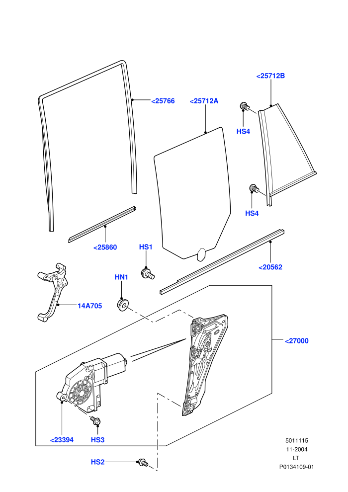 Rear Door Glass And Window Controls ((V)TO9A999999)
