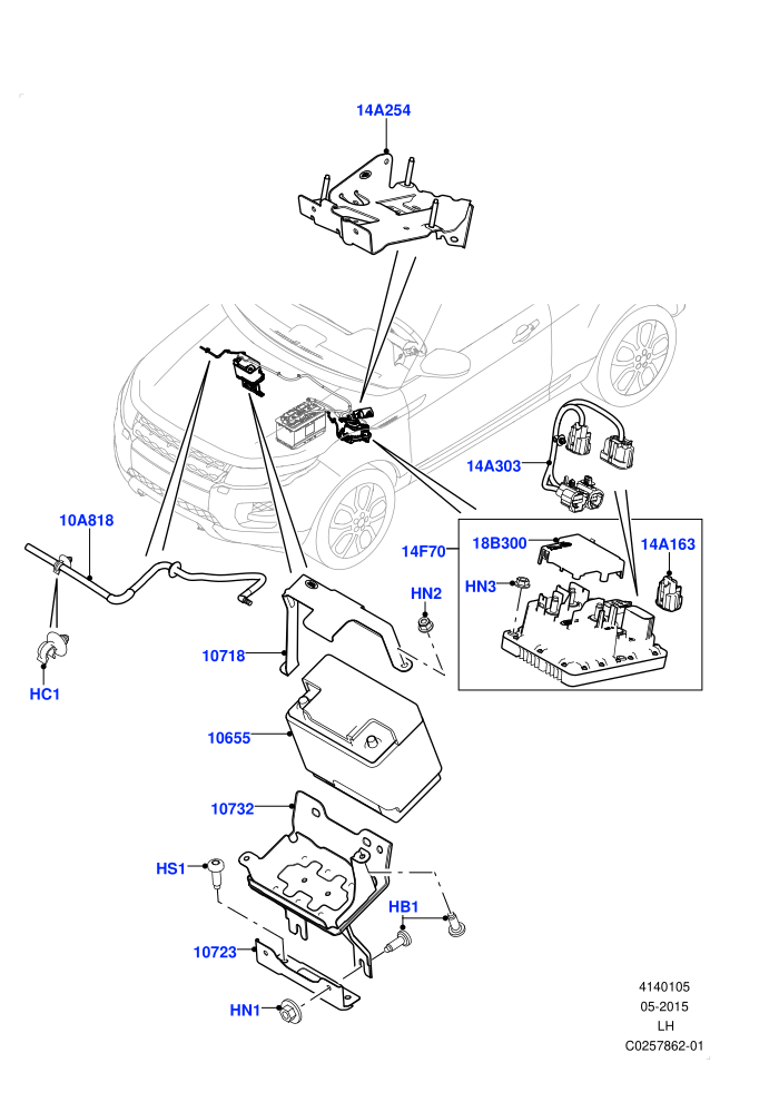 Battery And Mountings (Changsu (China),Starter - Stop/Start System)((V)FROMEG000001)