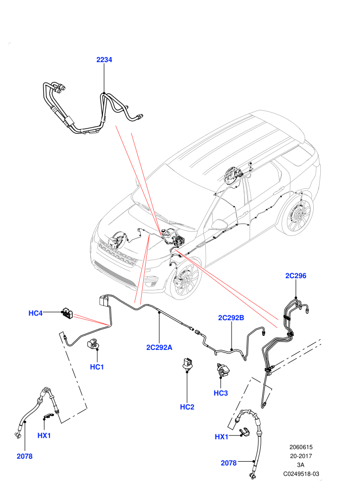 Front Brake Pipes (Halewood (UK),LHD)((V)TOKH999999)