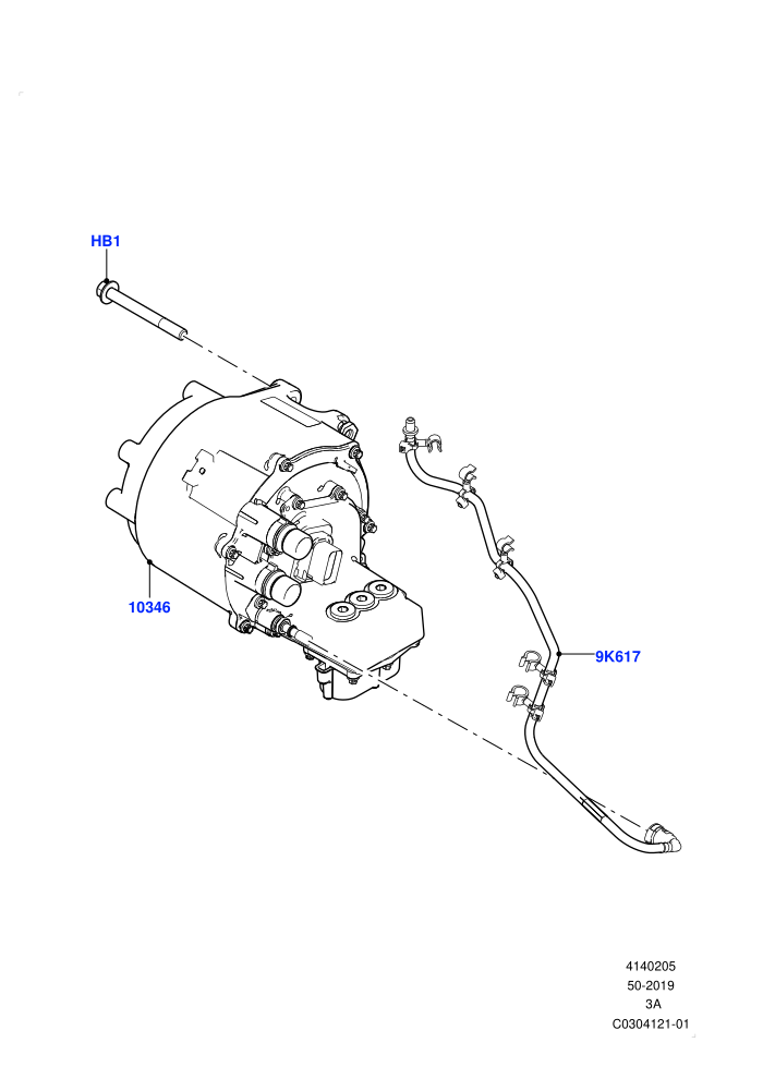 Alternator And Mountings (Electric Engine Battery-PHEV)((V)FROMLH000001)