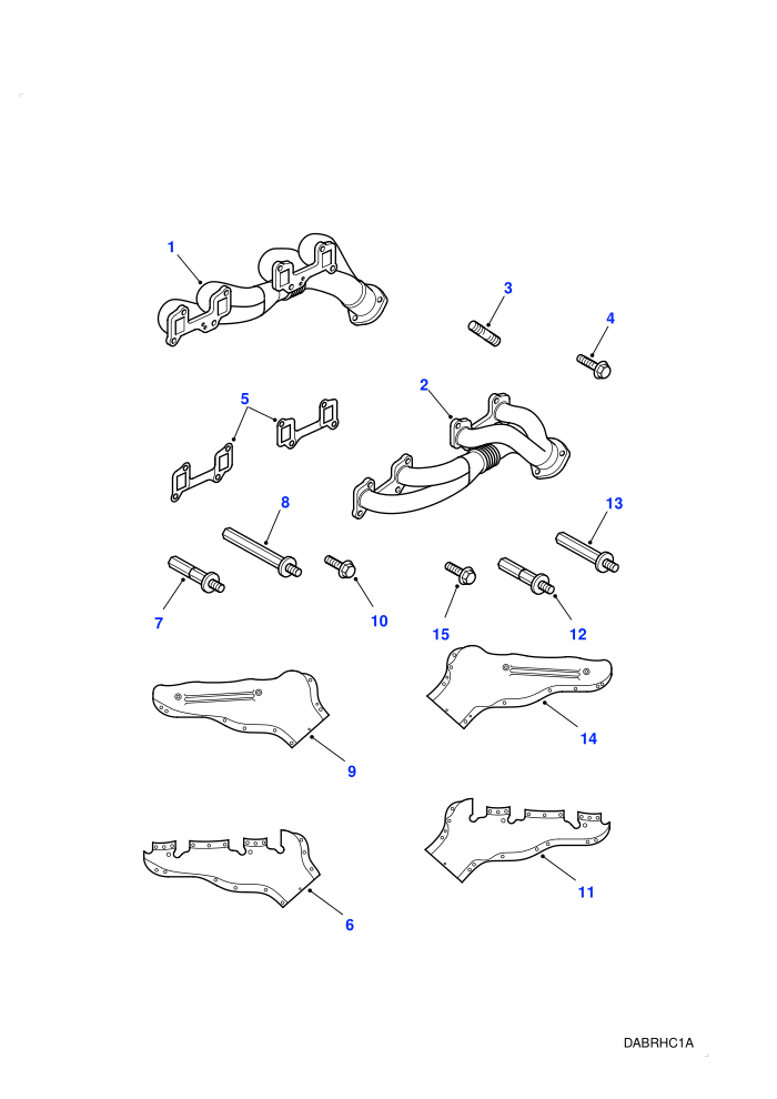 Exhaust Manifold (4.0L V8 EFI Petrol,4.0L V8 Efi Petrol LC,4.6 Petrol EFI 8 Cylinder,4.6L V8 Efi Petrol LC)