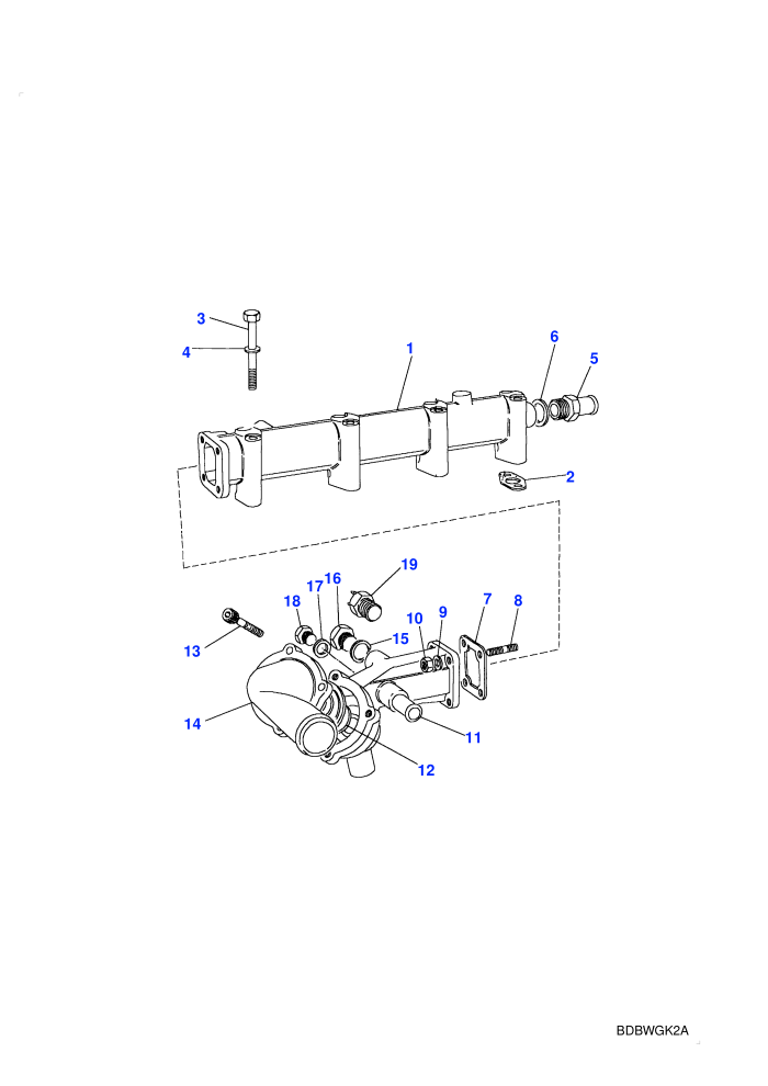 Thermostat Housing (2.5L Turbo Diesel VM)