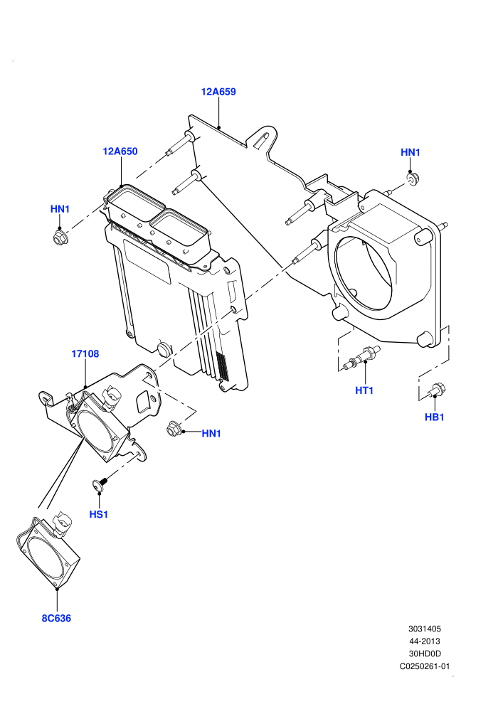 Engine Modules And Sensors (3.0L DOHC GDI SC V6 PETROL,LHD)((V)FROMEA000001)