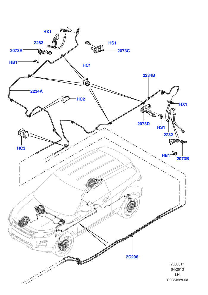 Rear Brake Pipes (Halewood (UK))