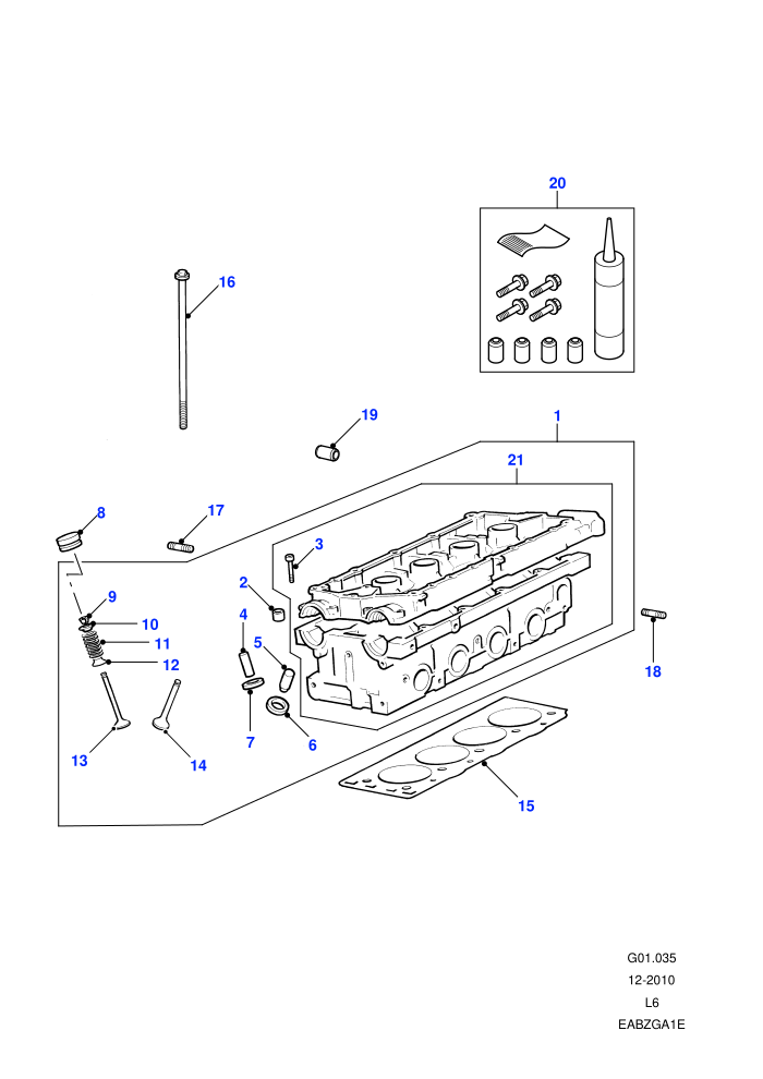 Cylinder Head (1.8L 4 Cyl K Series Petrol)
